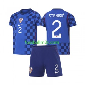 Fußballtrikots Kroatien Josip Stanisic 2 Kinder Auswärts Trikotsatz WM 2026